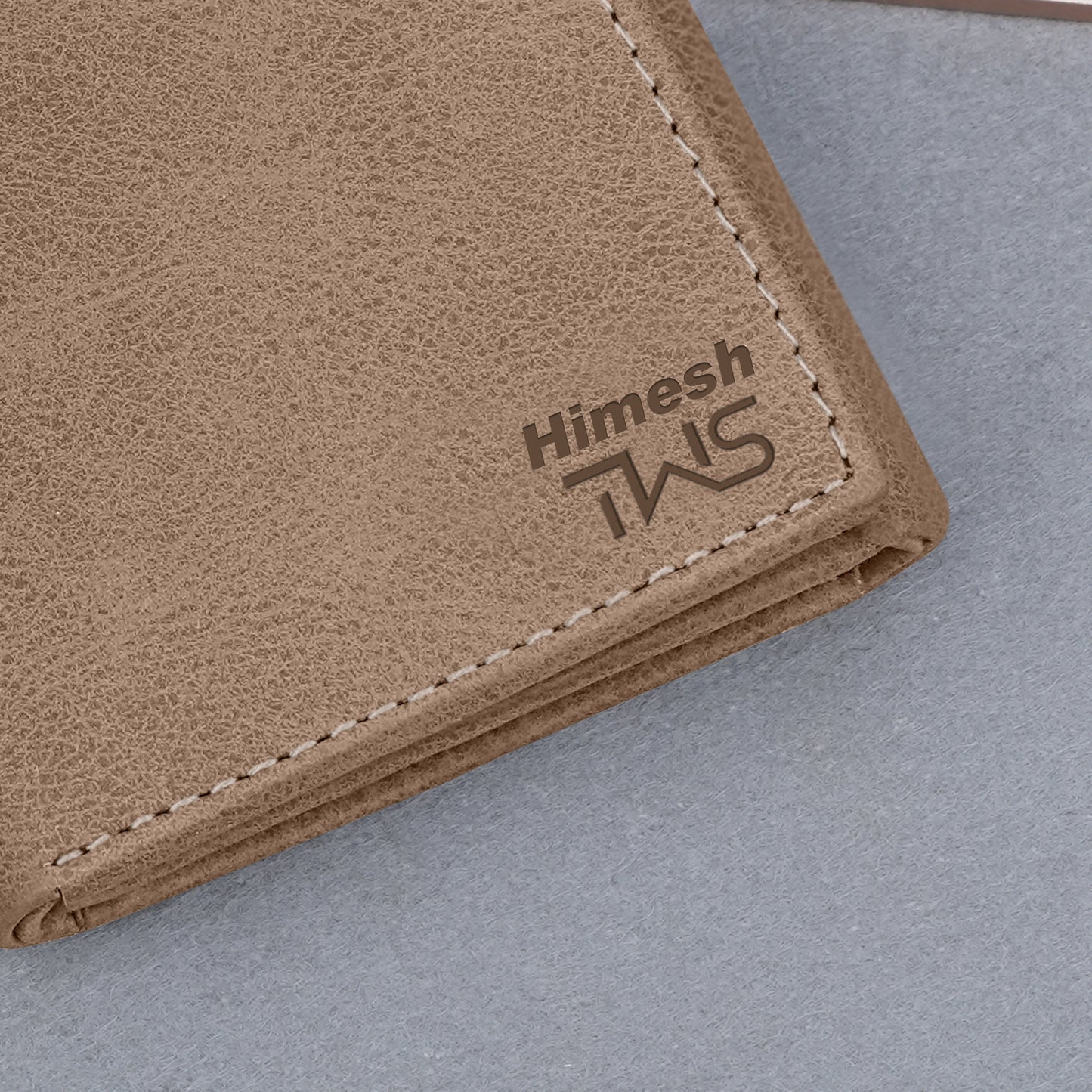 Executive Suede Leather Tri-Fold Wallet
