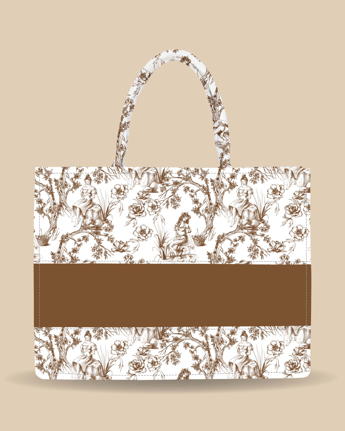 Customized Tote Bag Designed with Beautiful Girls And Trees