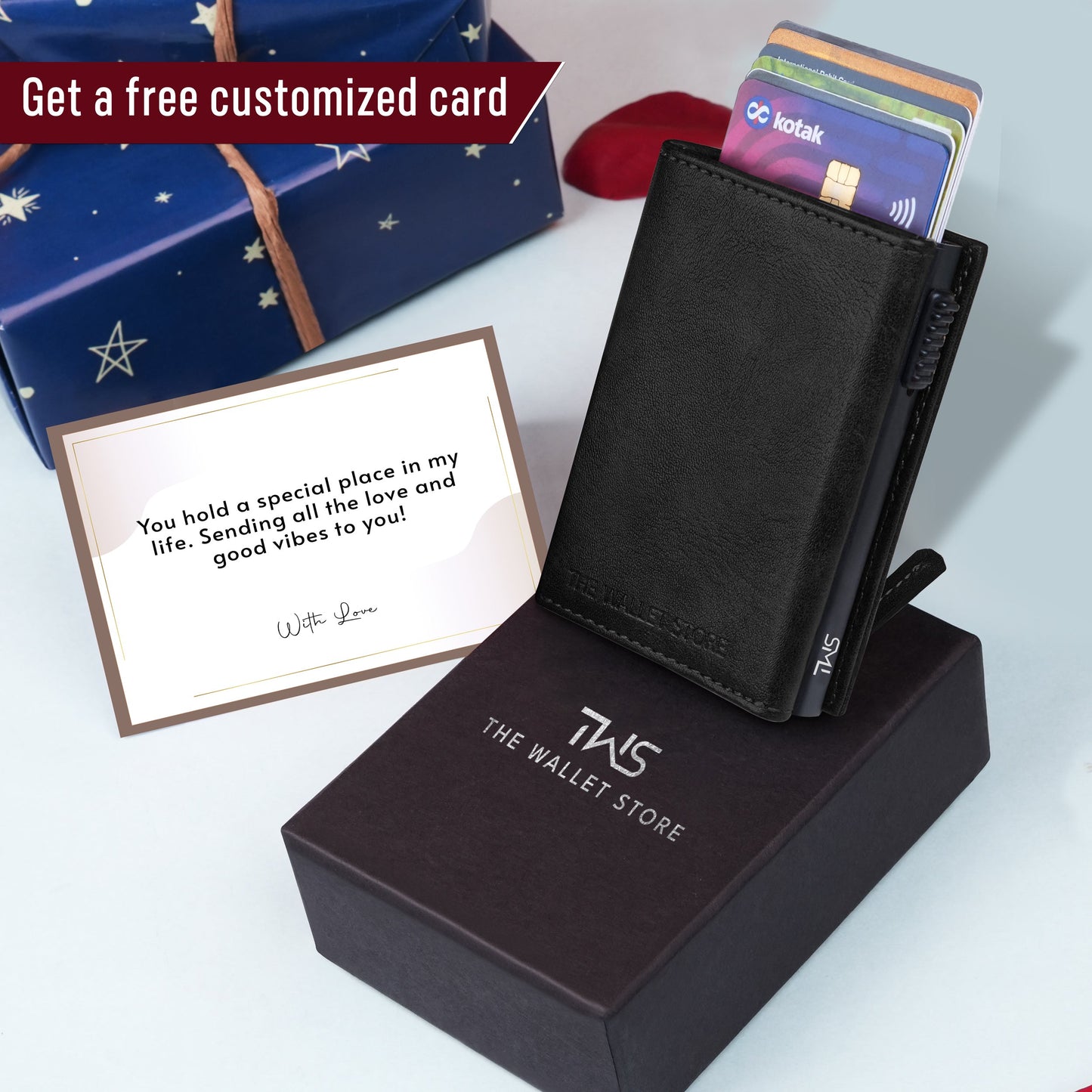 Defender RFID Protected Wallet Cardholder - Black