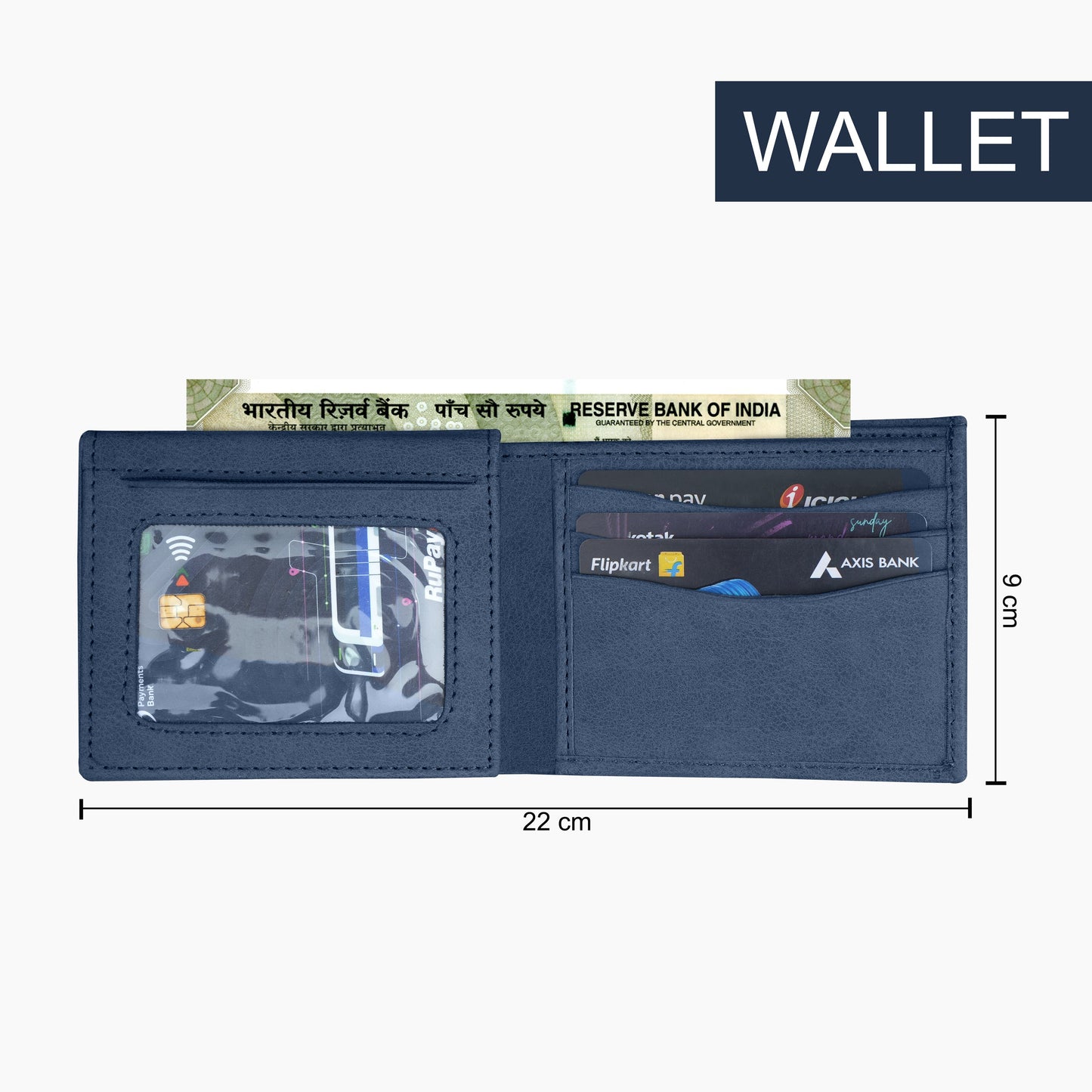 Elegance Bi-Fold Suede Leather Wallet