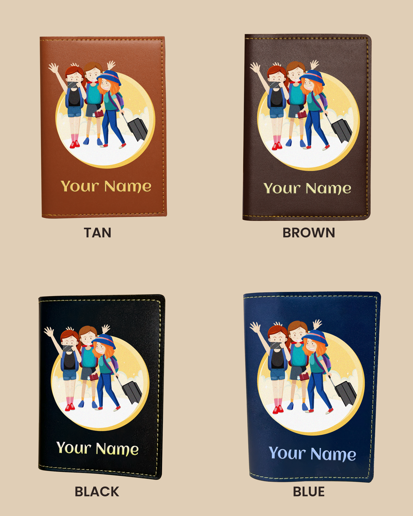 Customized Passport Cover - FUN TIME