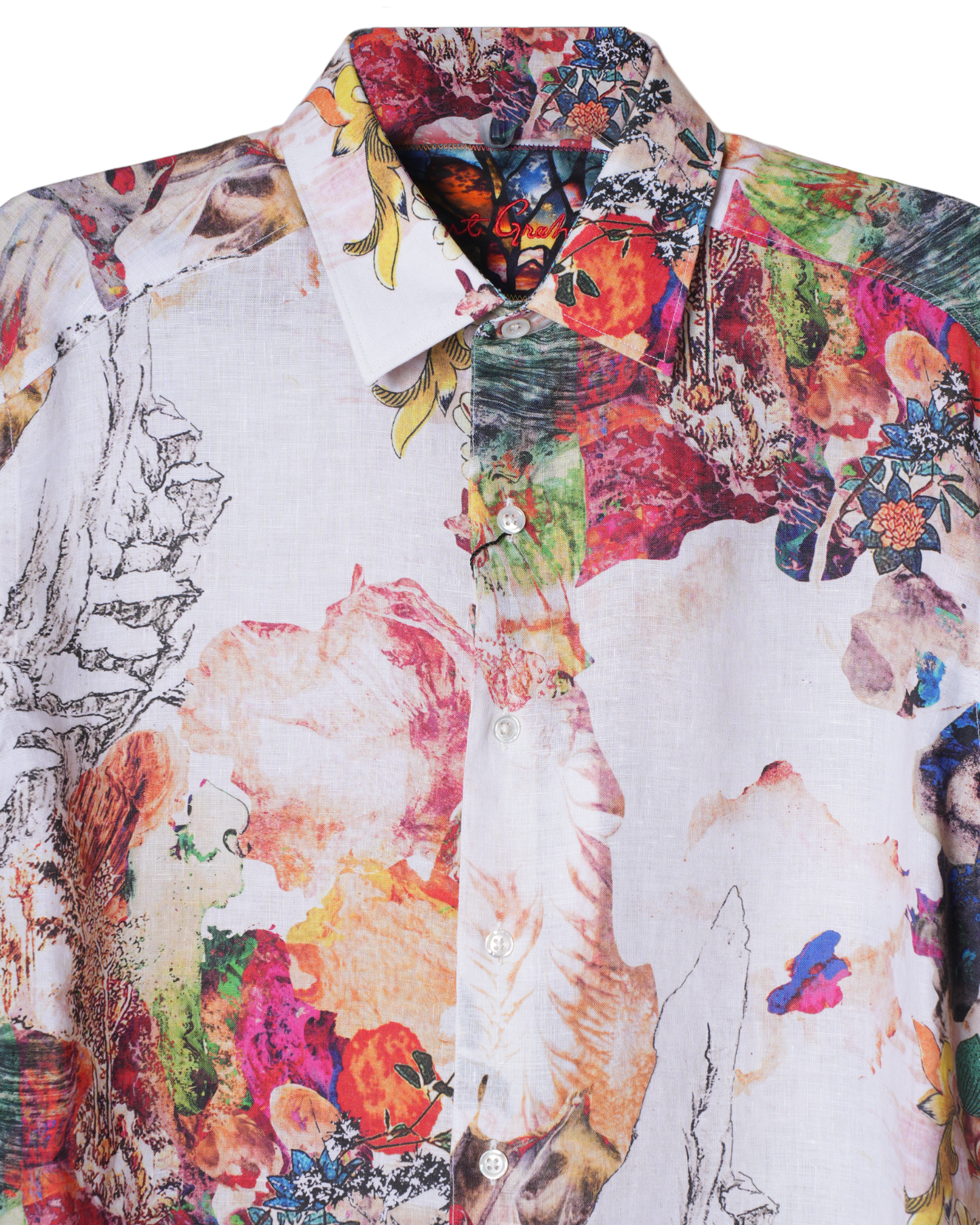 New Robert Graham Colourful Floral shirt