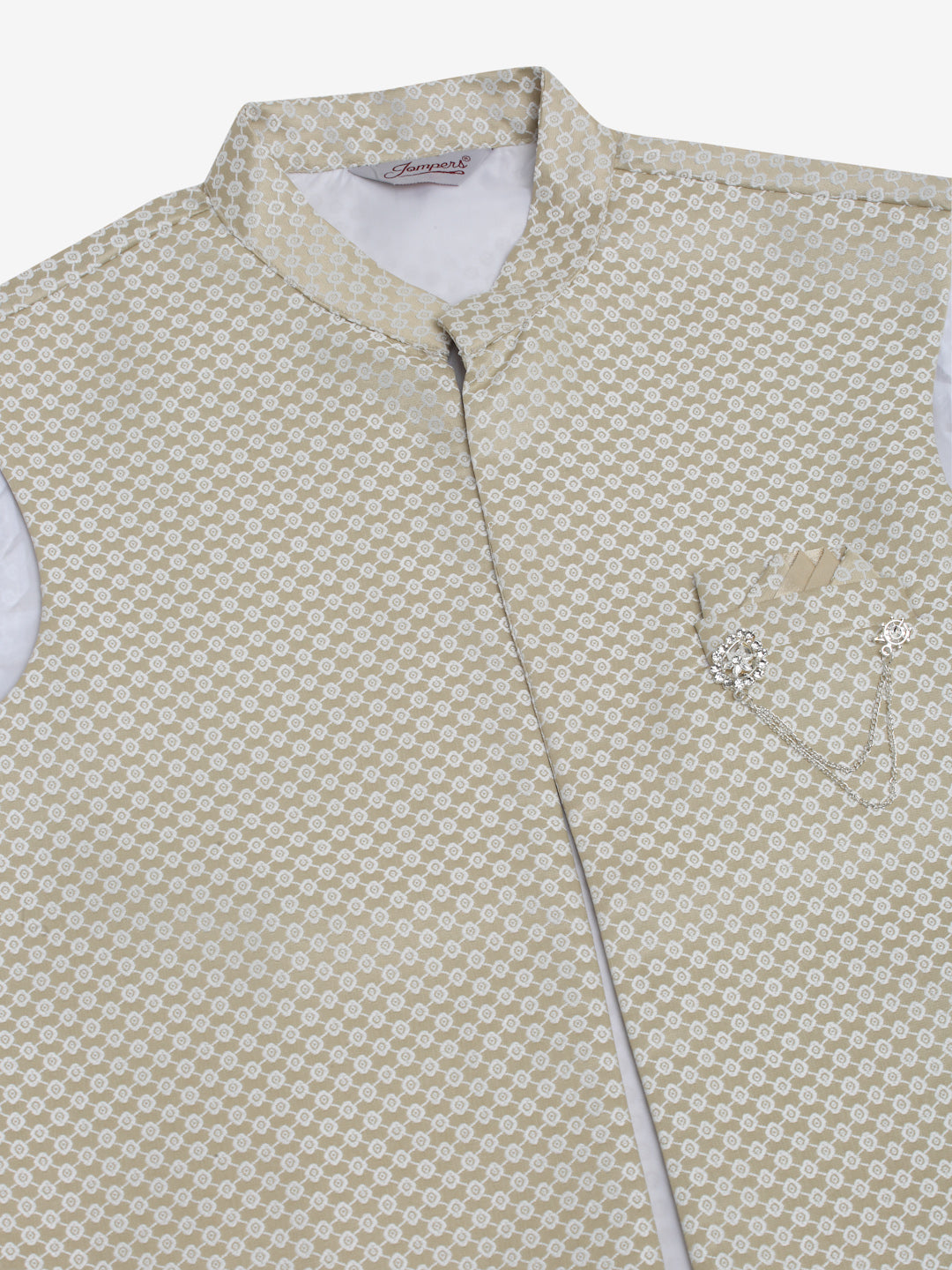 Men's Solid Kurta Pyjama With Shrug Jacket