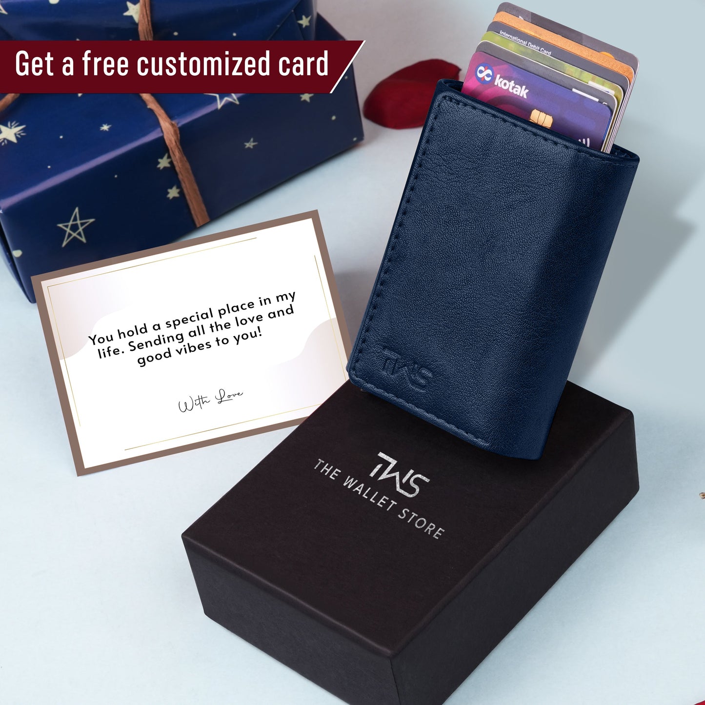 Maverick RFID Protected Wallet Cardholder - Blue