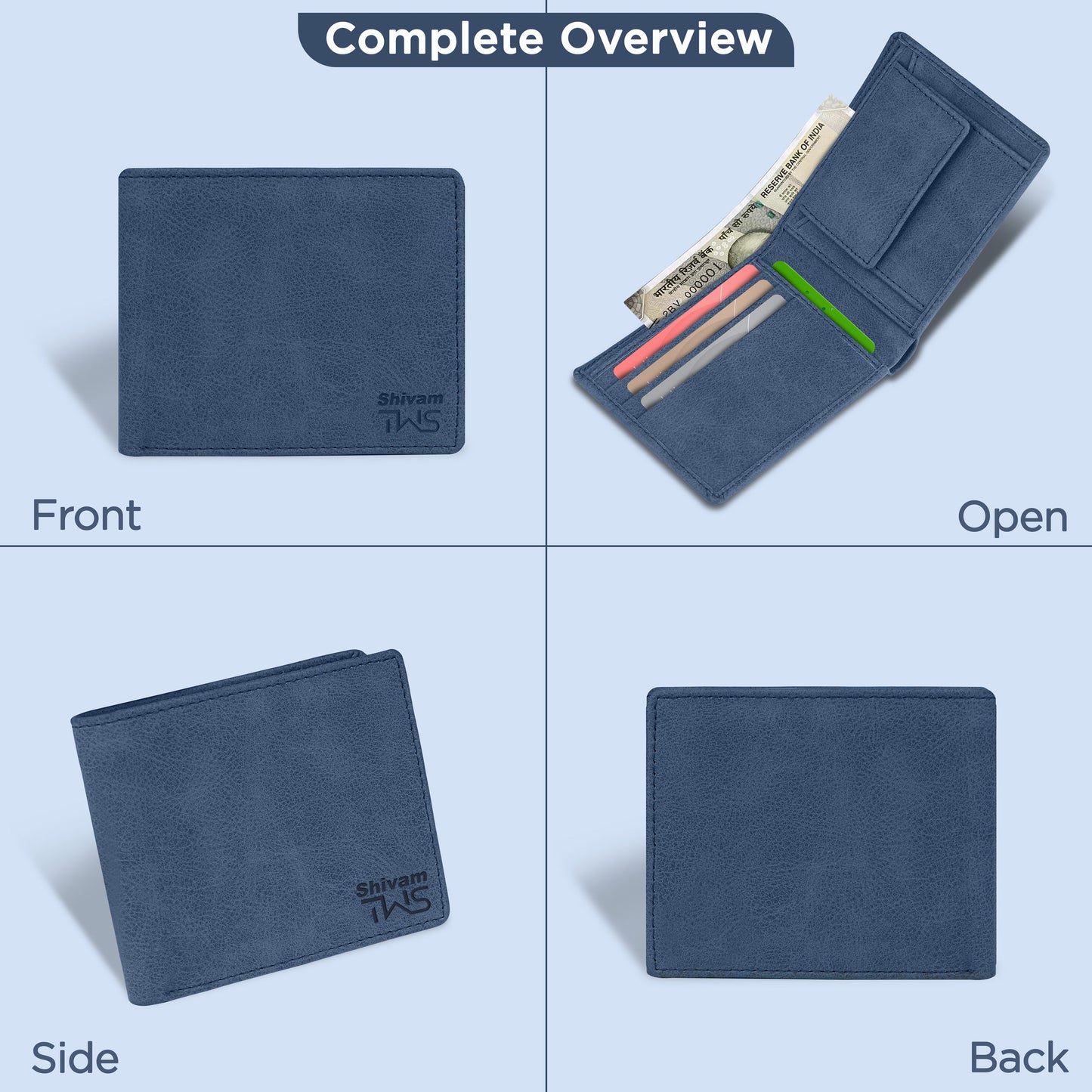 Regal Suede Leather Bi-Fold Wallet