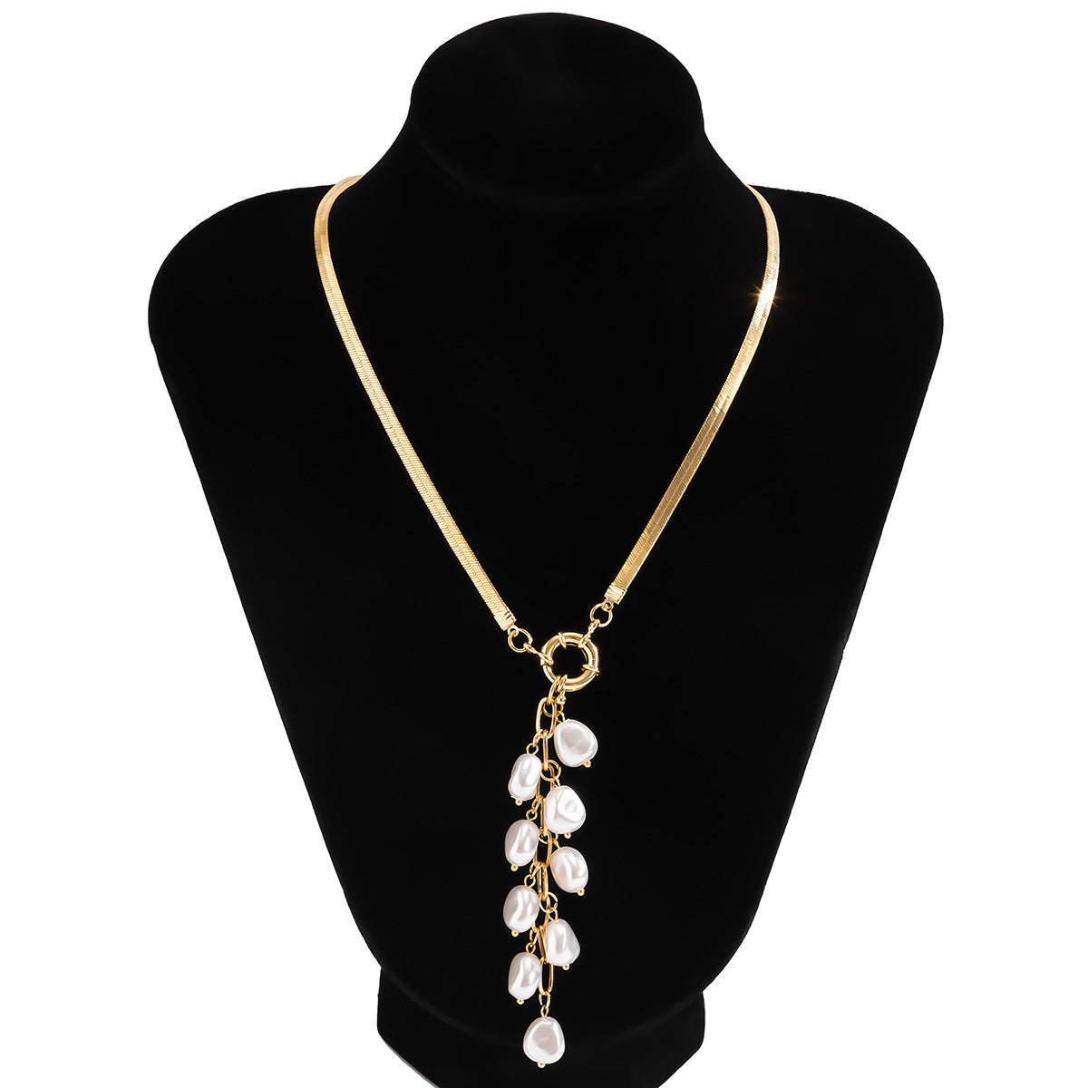Simple Style Geometric Pearl Grape Branch Women's Necklace