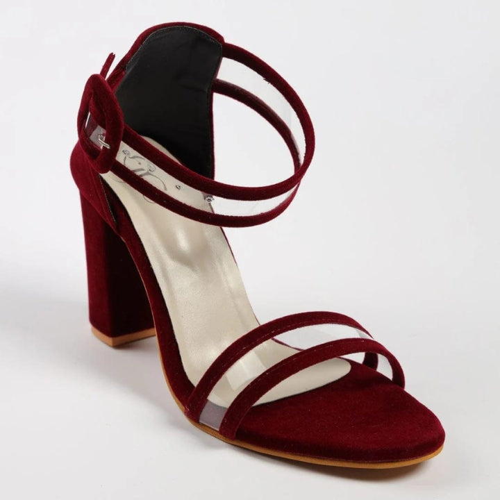Starlit Ankle Strap Block Heels