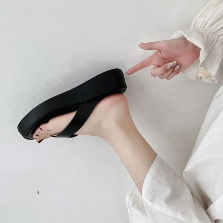 Dual Tone Solid Sliders Flipflops