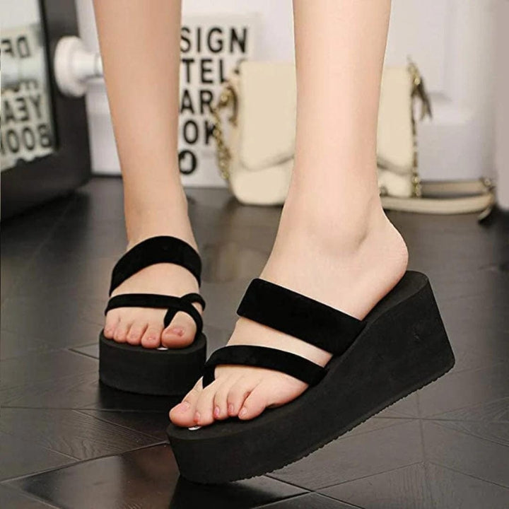 Black Luxury Loft Wedges
