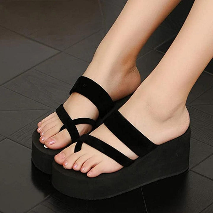 Black Luxury Loft Wedges