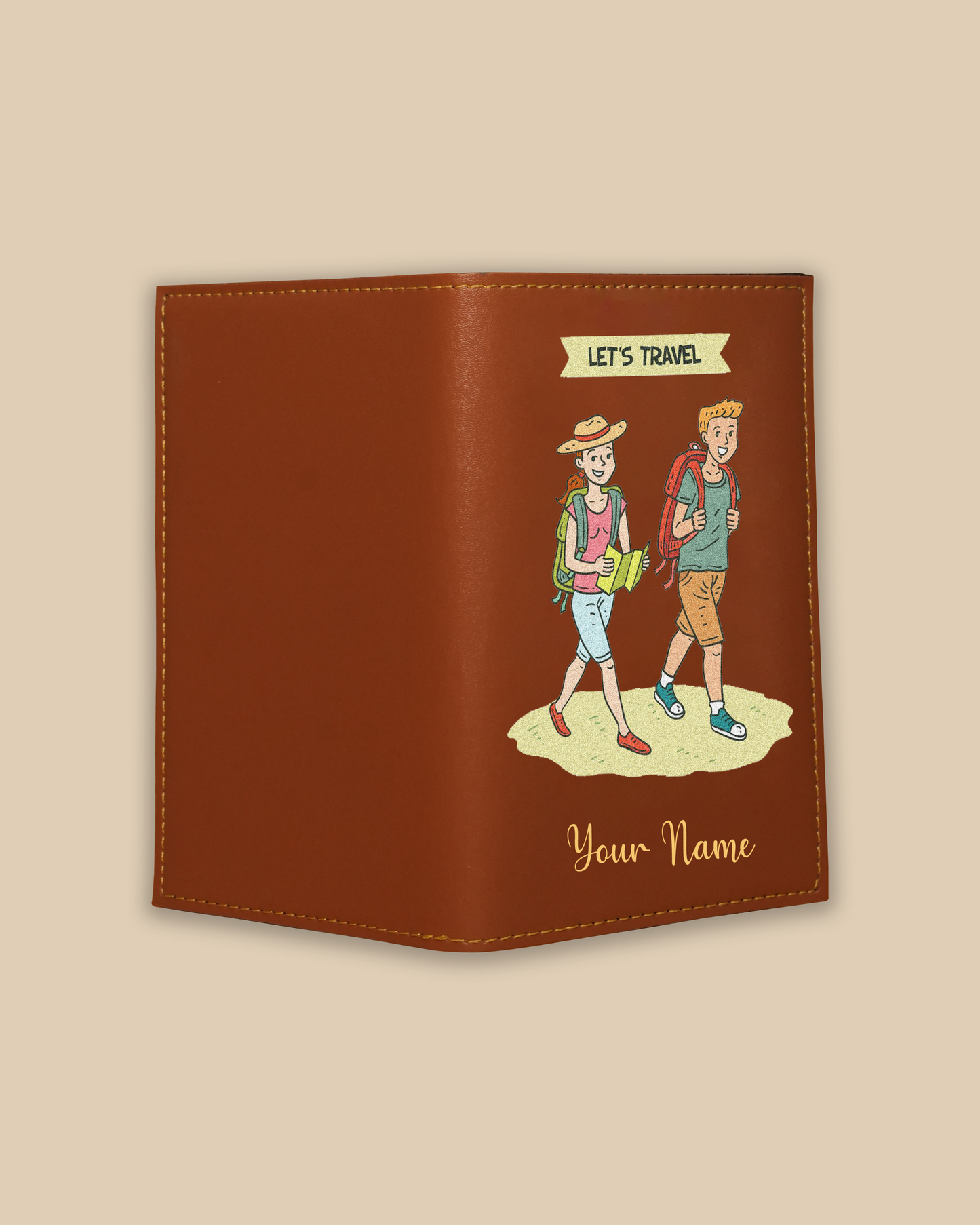 Customized Passport Cover - LET'S TRAVEL