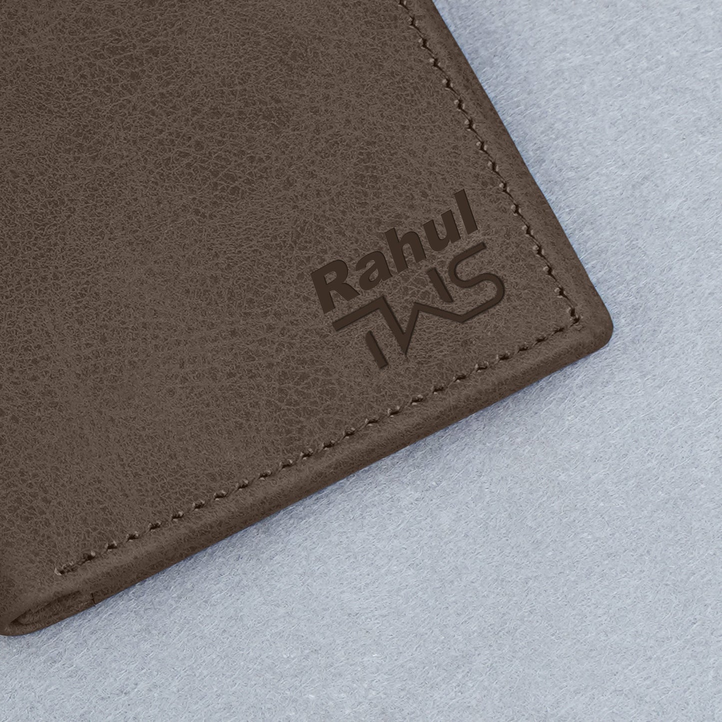 Classic Suede Leather Bi-Fold Cardholder