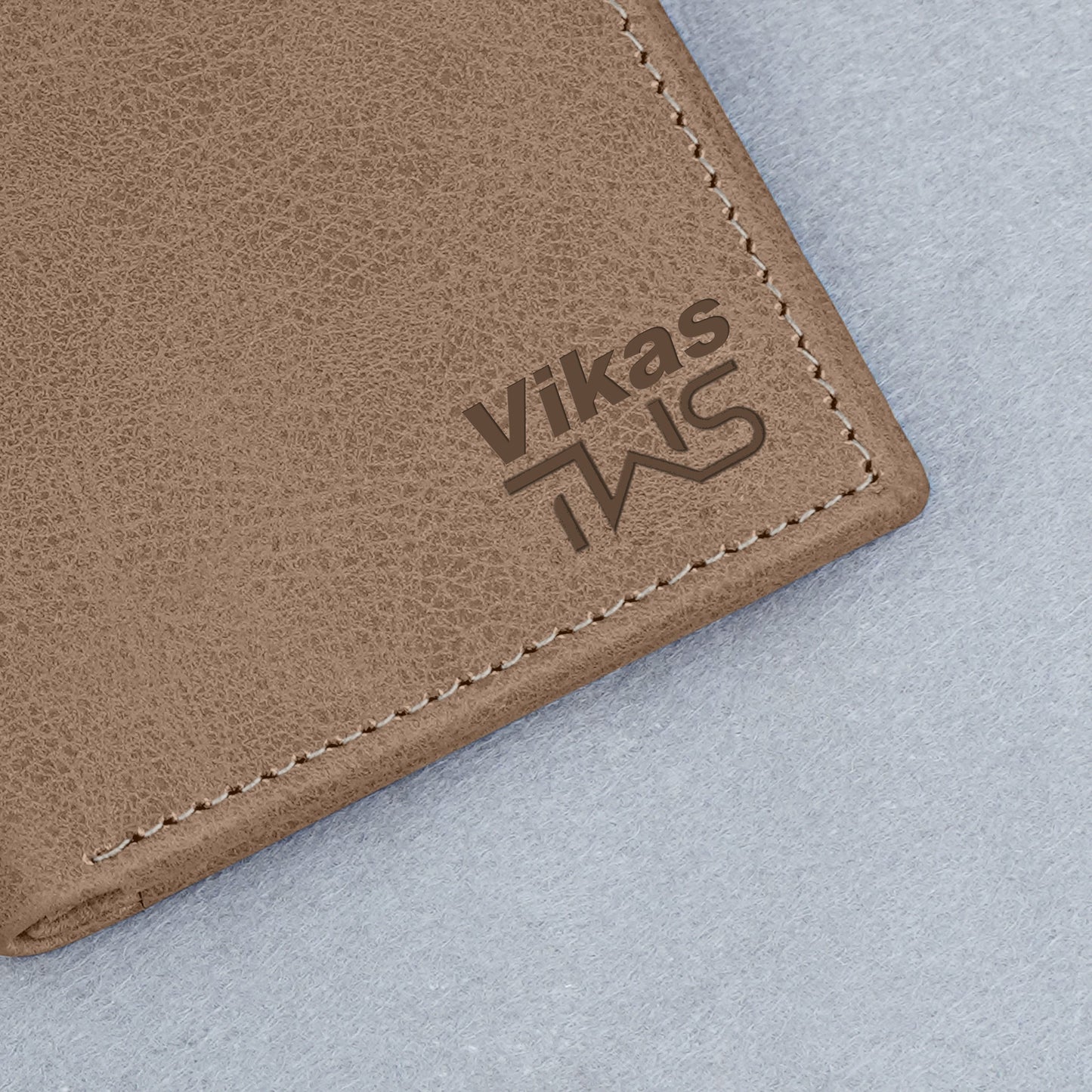 Classic Suede Leather Bi-Fold Cardholder