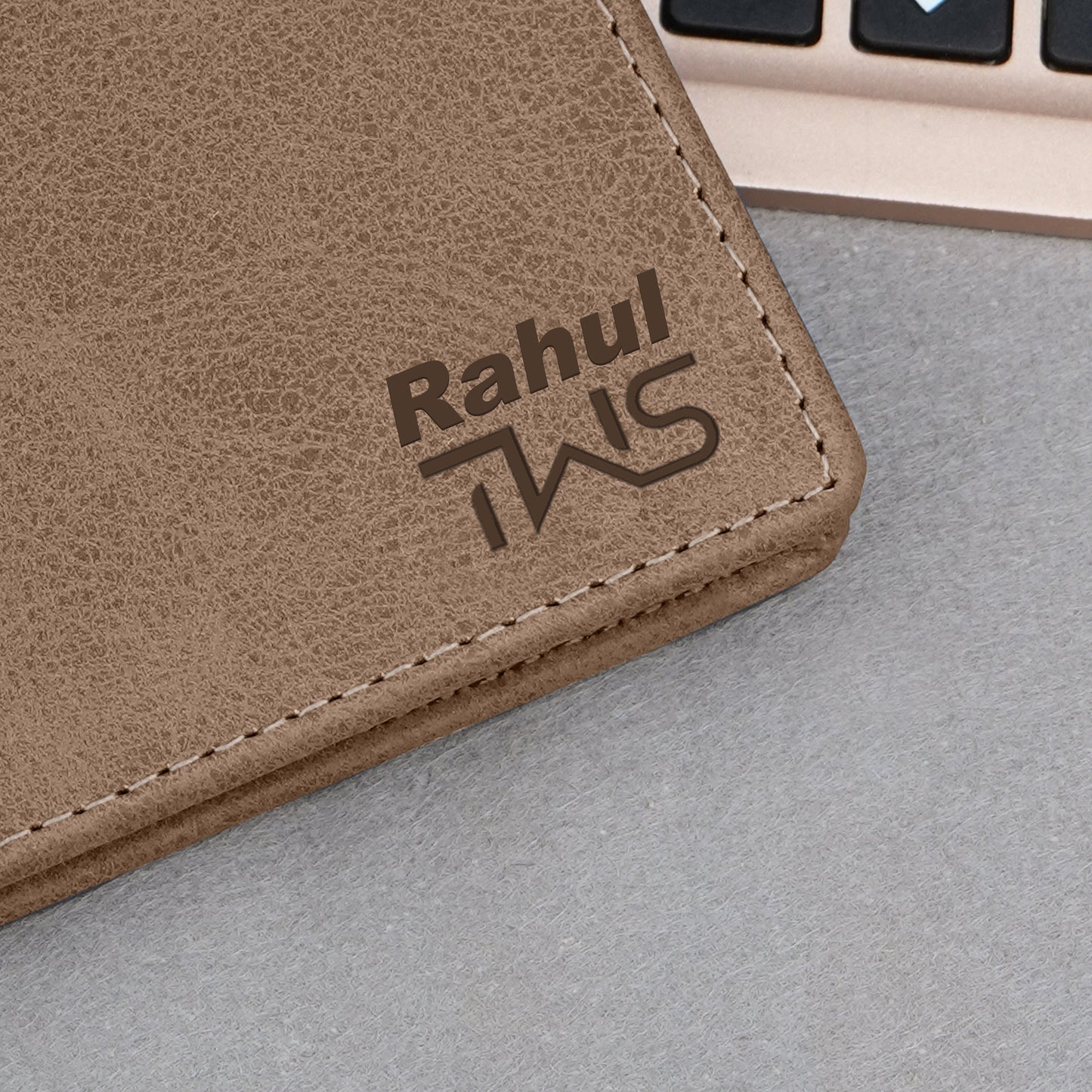 Elegance Bi-Fold Suede Leather Wallet