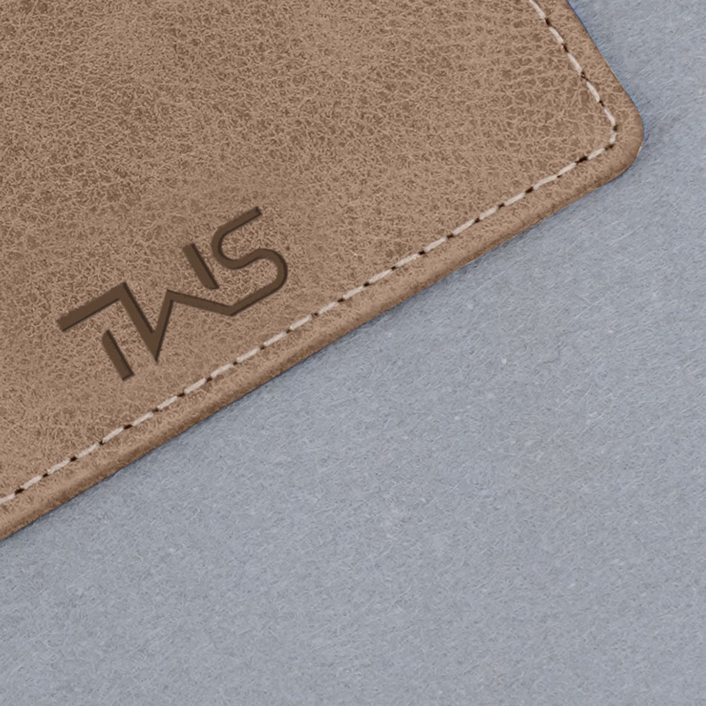 Minimalistic Suede Leather Cardholder