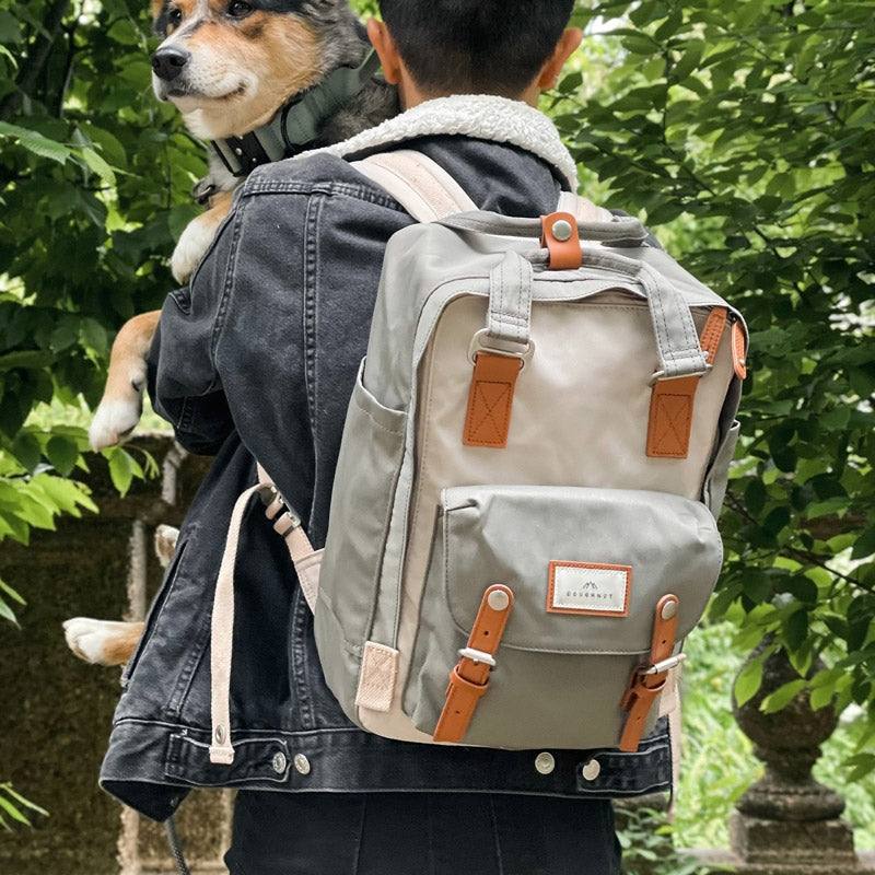 Macaroon Backpack 16L - Ivory x Light Grey