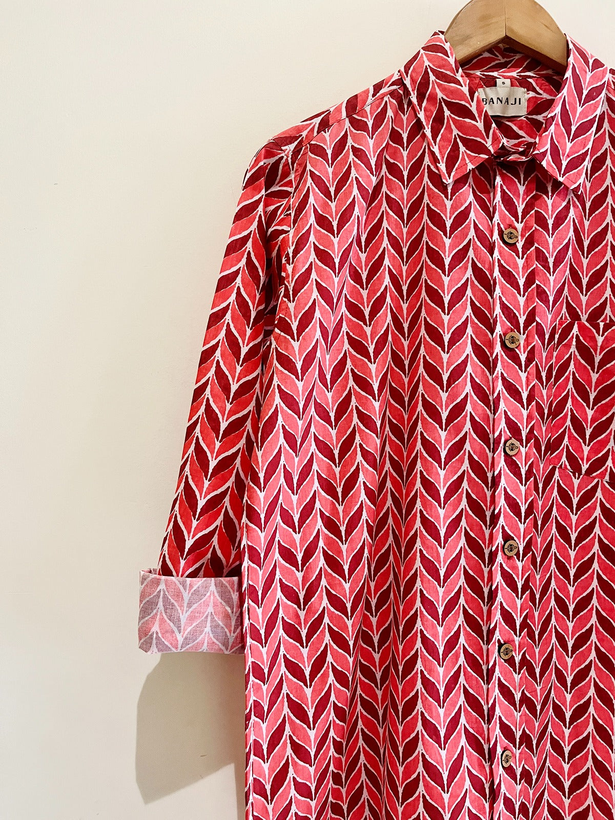 COTTON BLOCK PRINTED FULL SLEEVE SHIRT