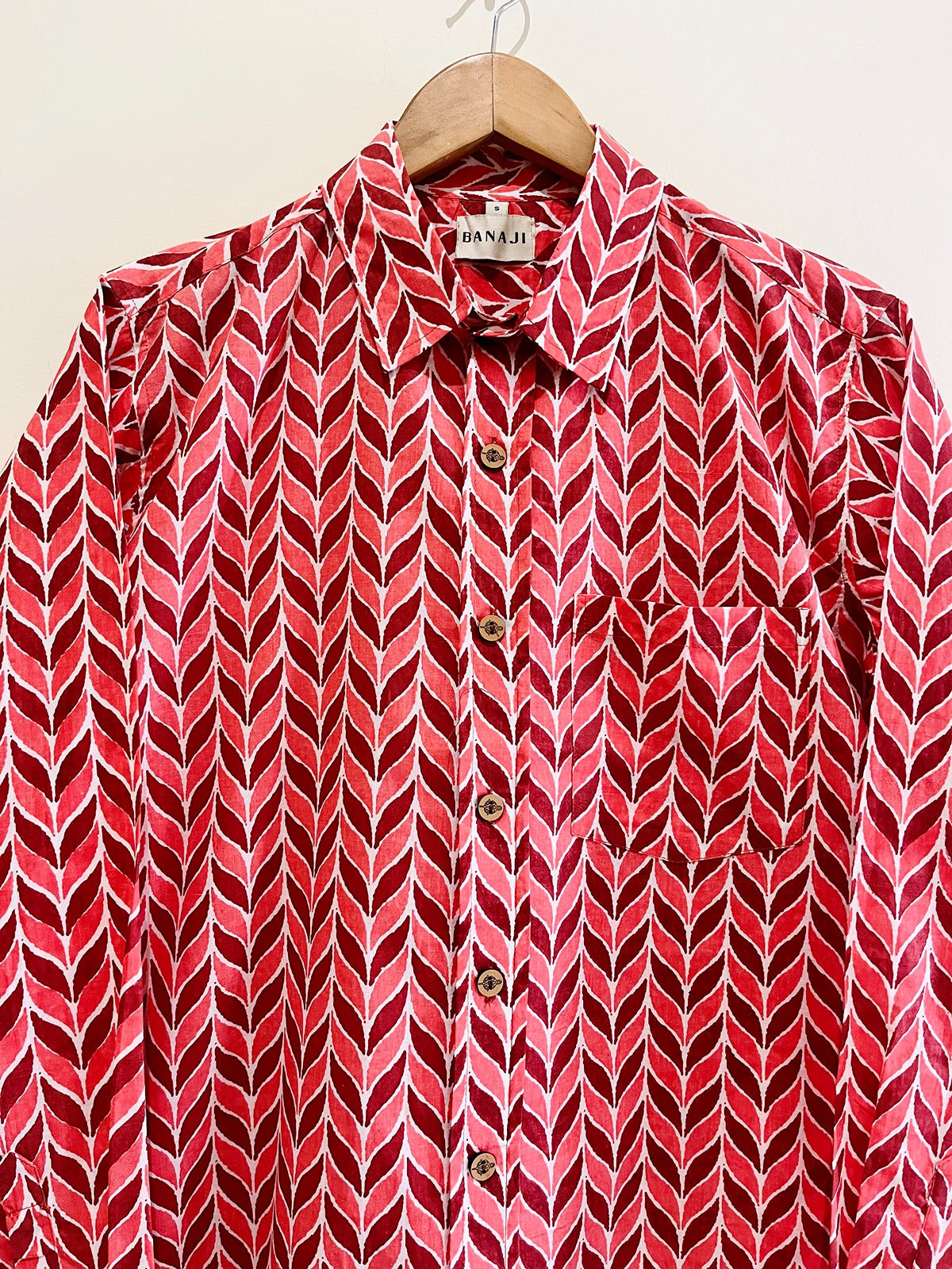 COTTON BLOCK PRINTED FULL SLEEVE SHIRT