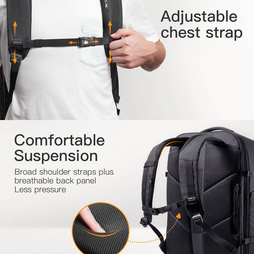 Expandable Travel Backpack 20L - Black
