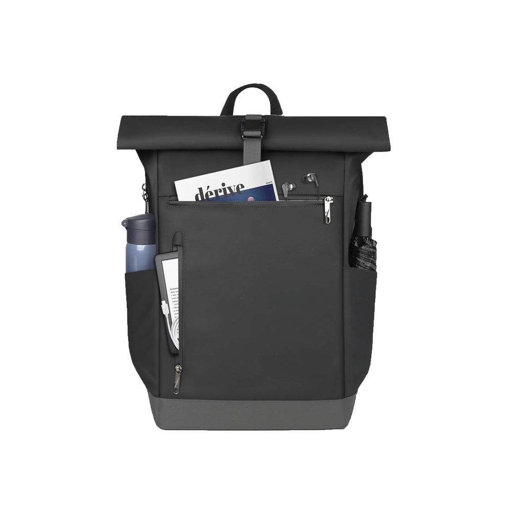 Roll Top Laptop Backpack 30L - Black