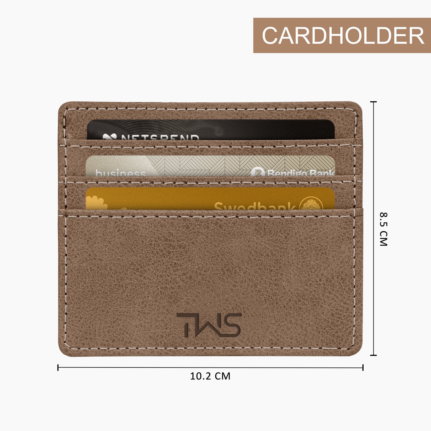 Minimalistic Suede Leather Cardholder