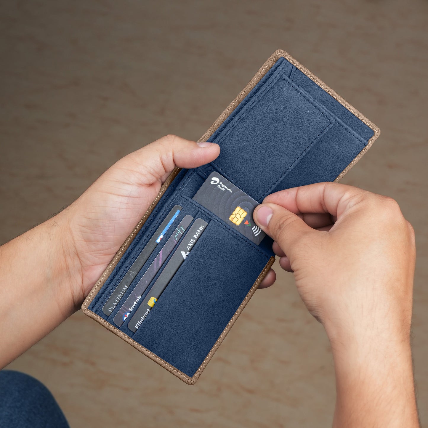 Regal Suede Leather Bi-Fold Wallet