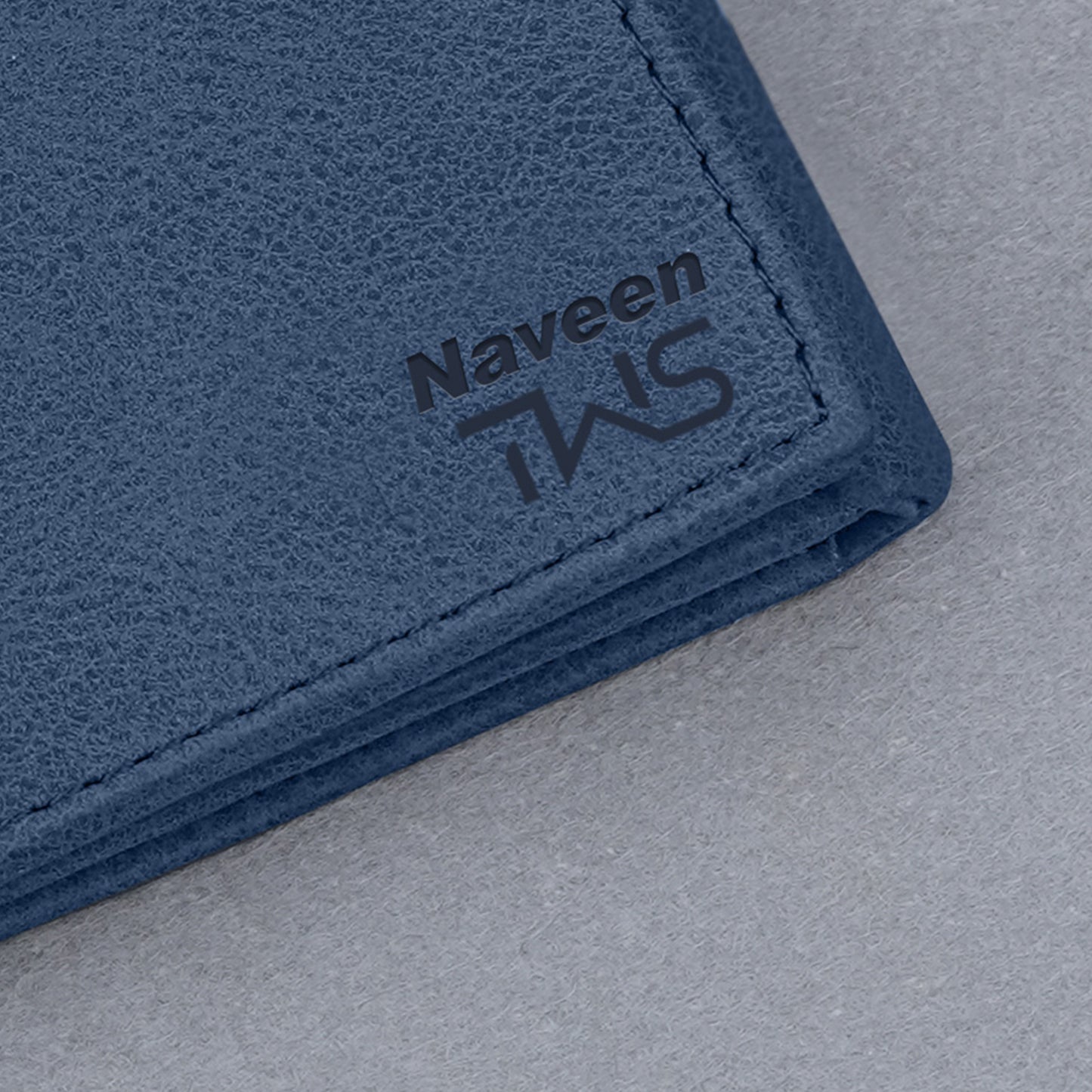 Executive Suede Leather Tri-Fold Wallet