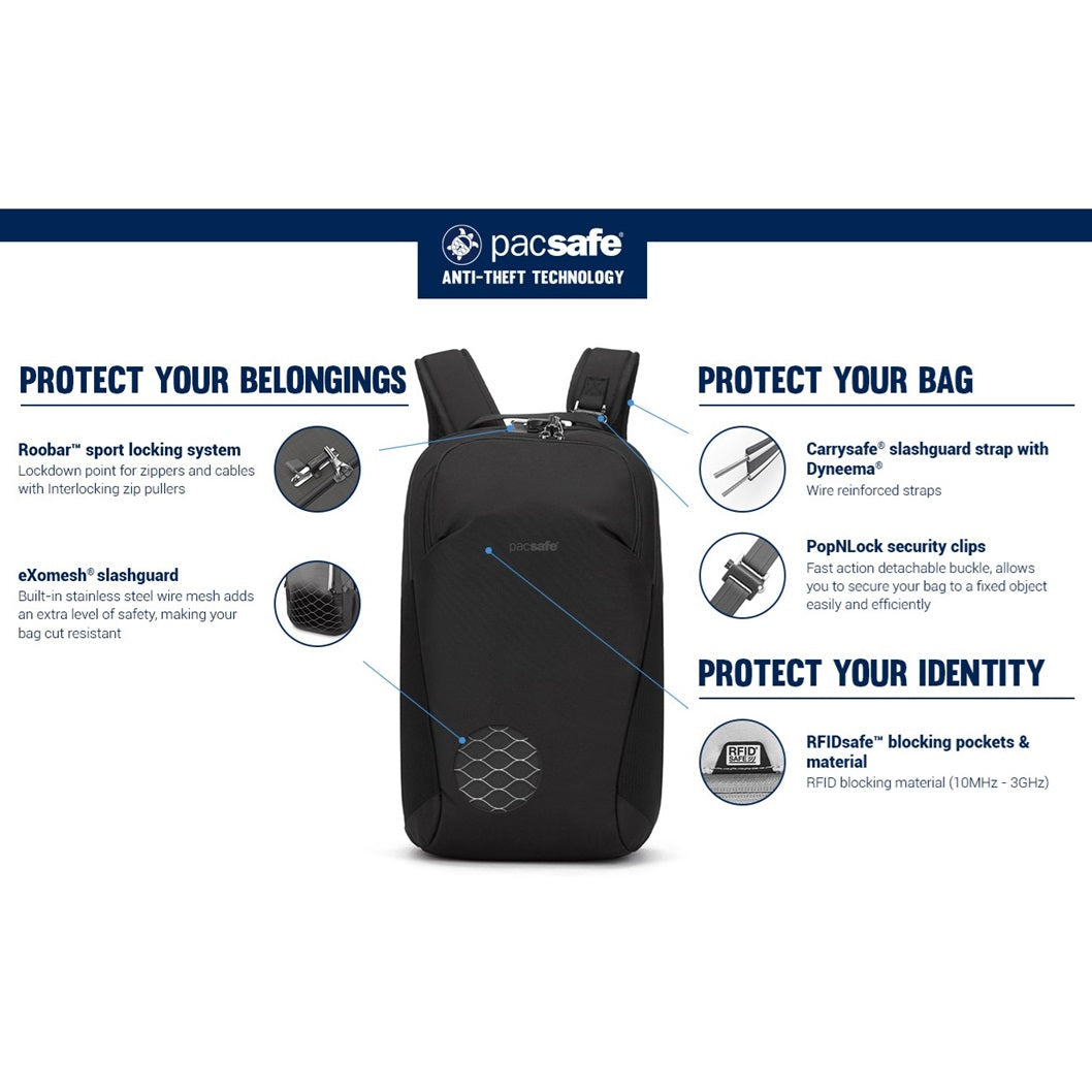Vibe 20L Anti-Theft Backpack - Slate