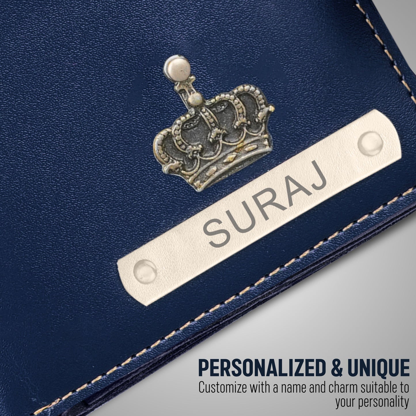 Customized Wallet With Name & Charm