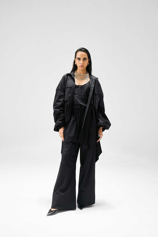 Rhea Co-ord Set Black