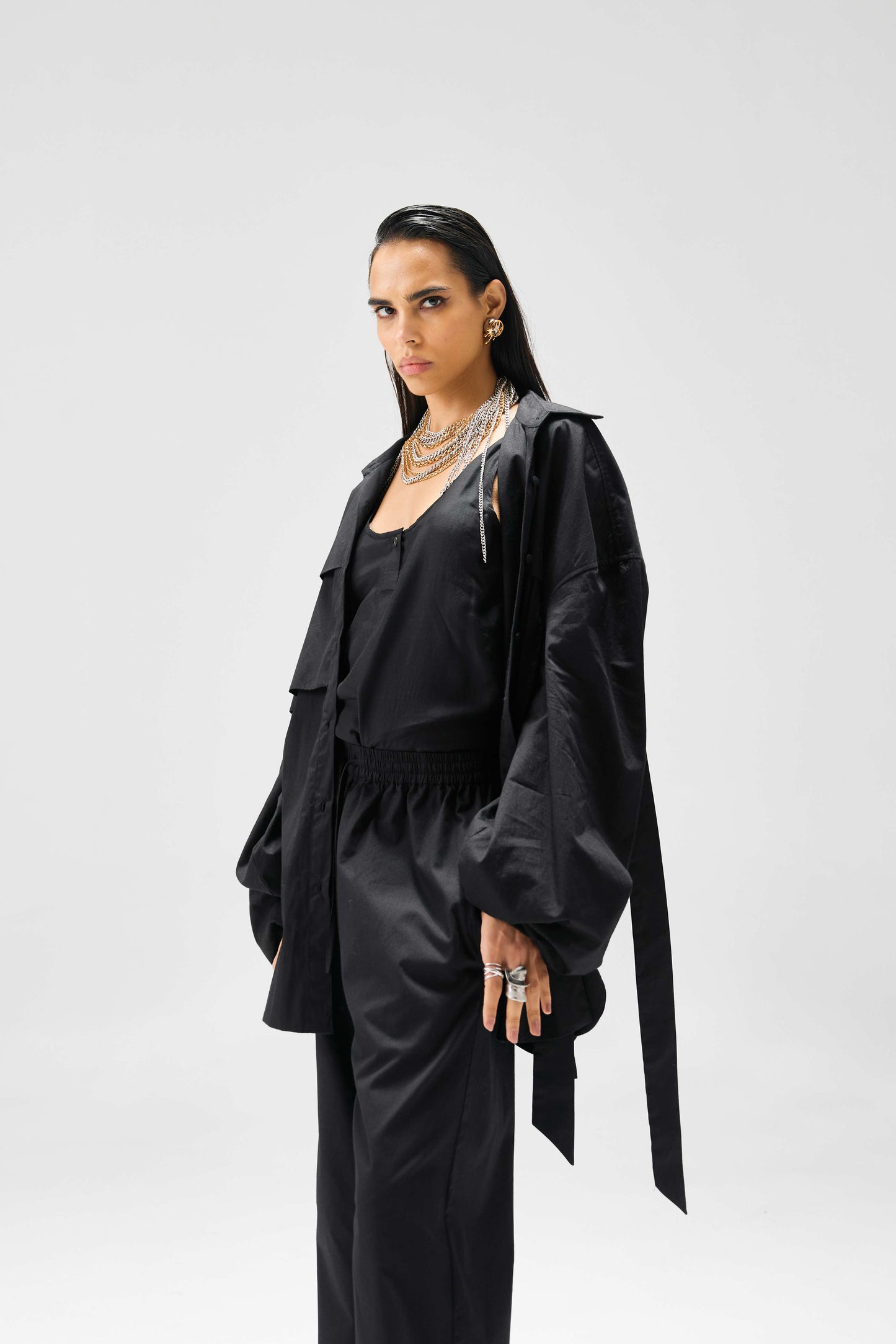 Rhea Co-ord Set Black
