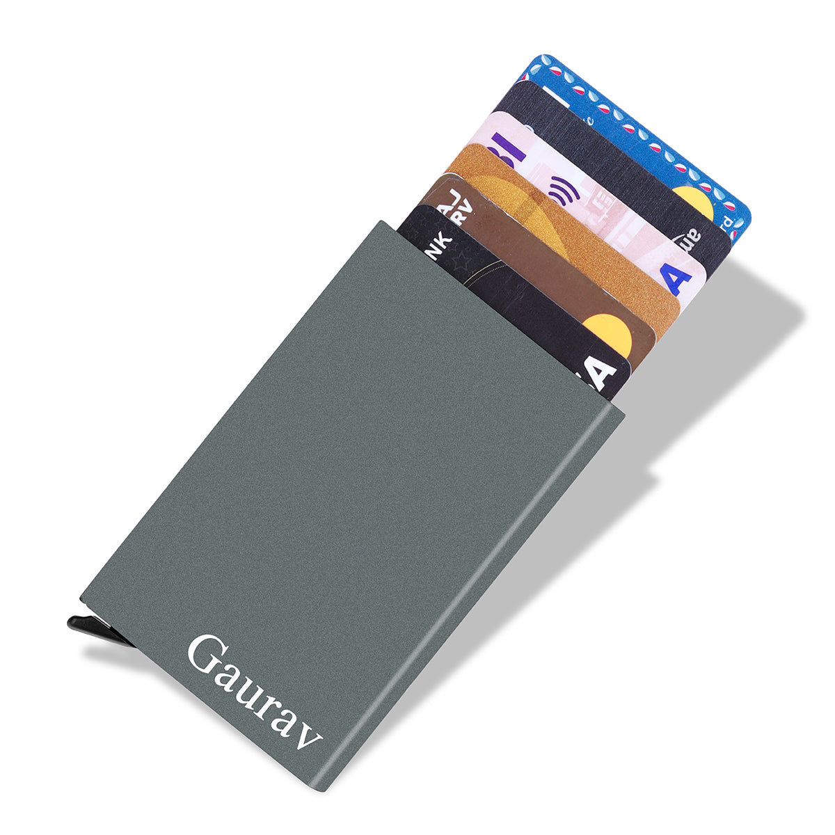 Personalized RFID Protected Metal Card Holder