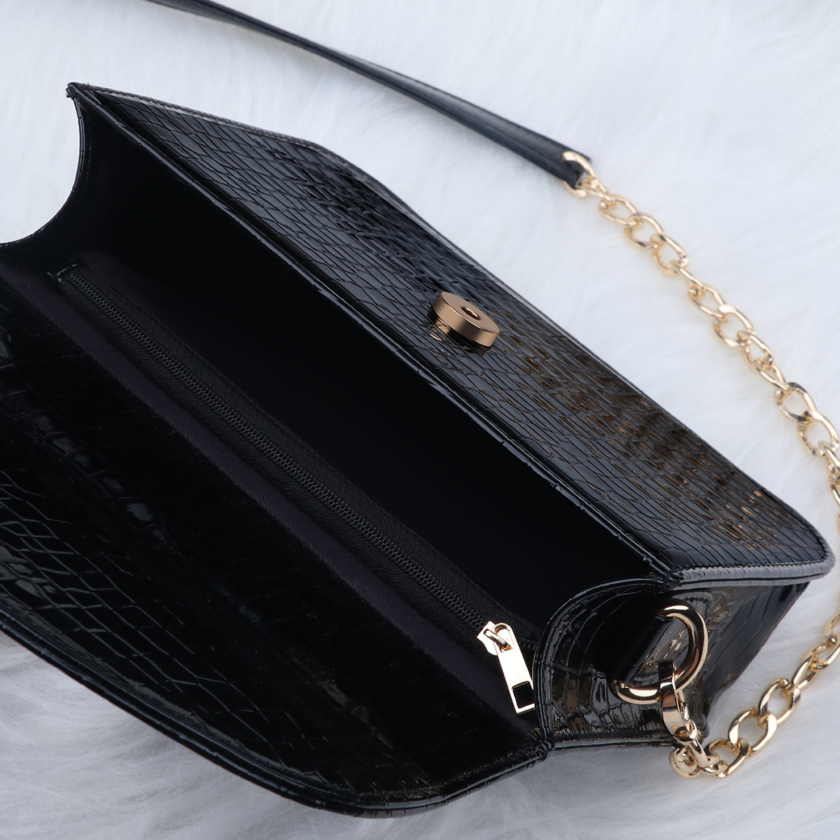 Premium Brick Style Leather Sling Bag
