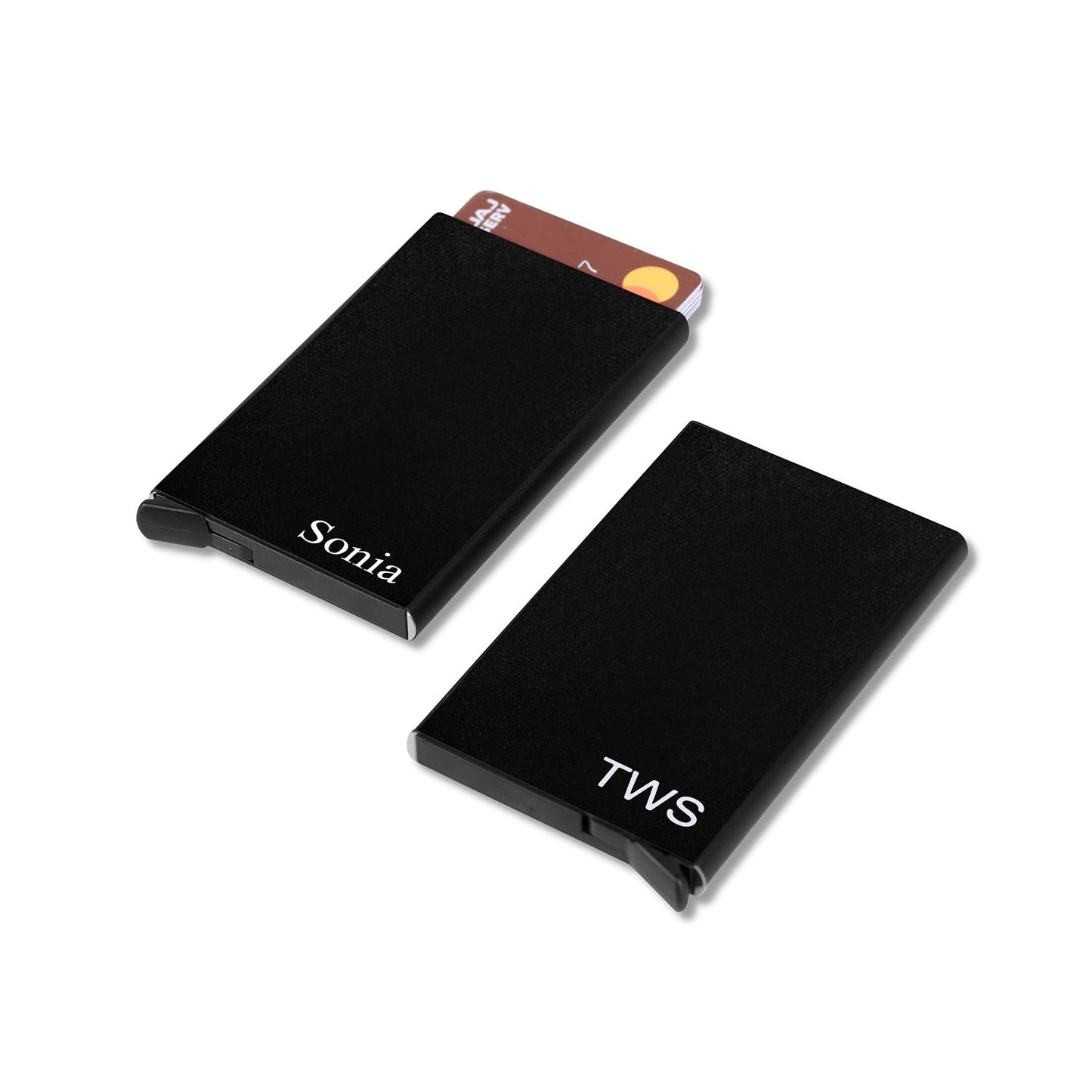 Personalized RFID Protected Metal Card Holder