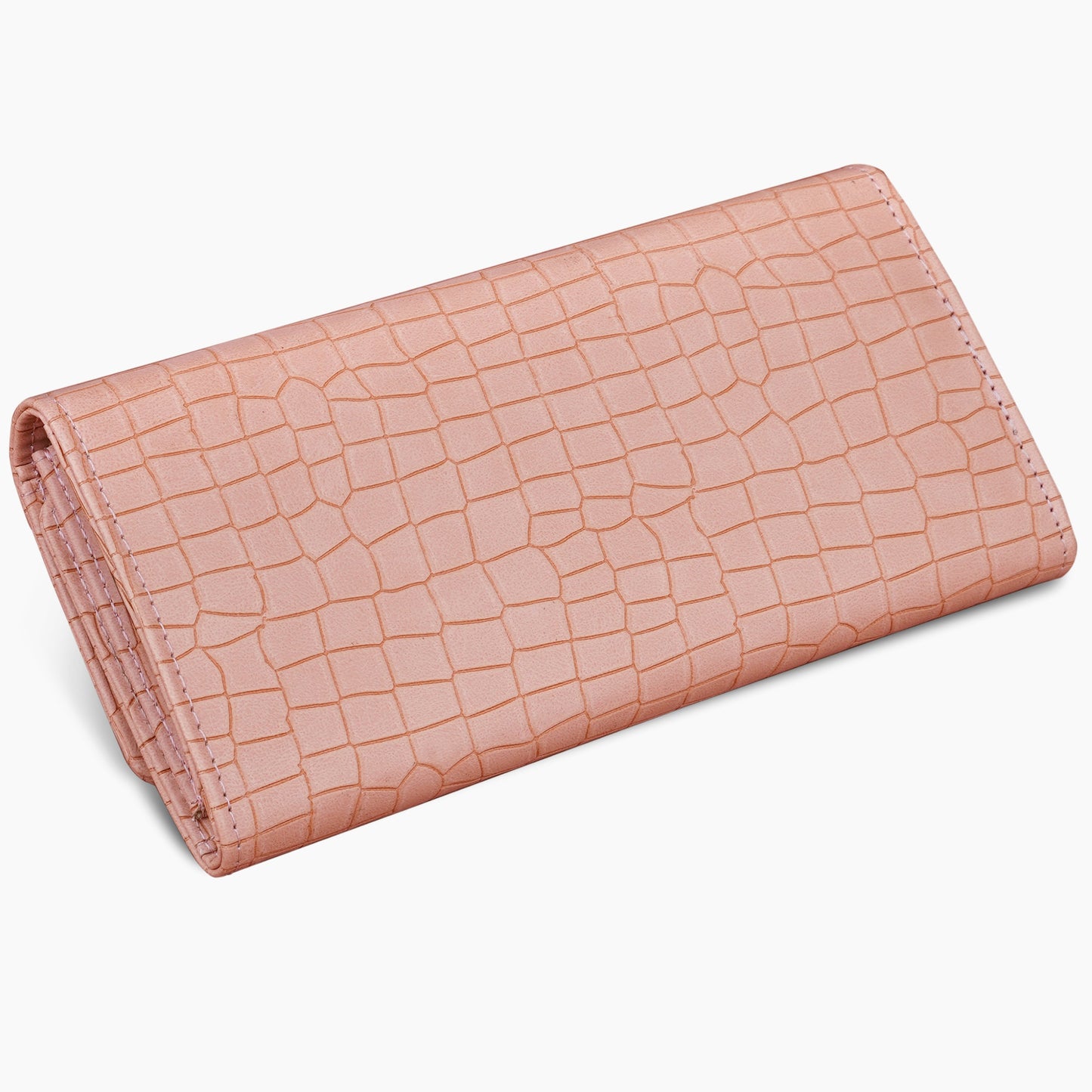 Personalized Croco Design Clutch With Name & Message Card