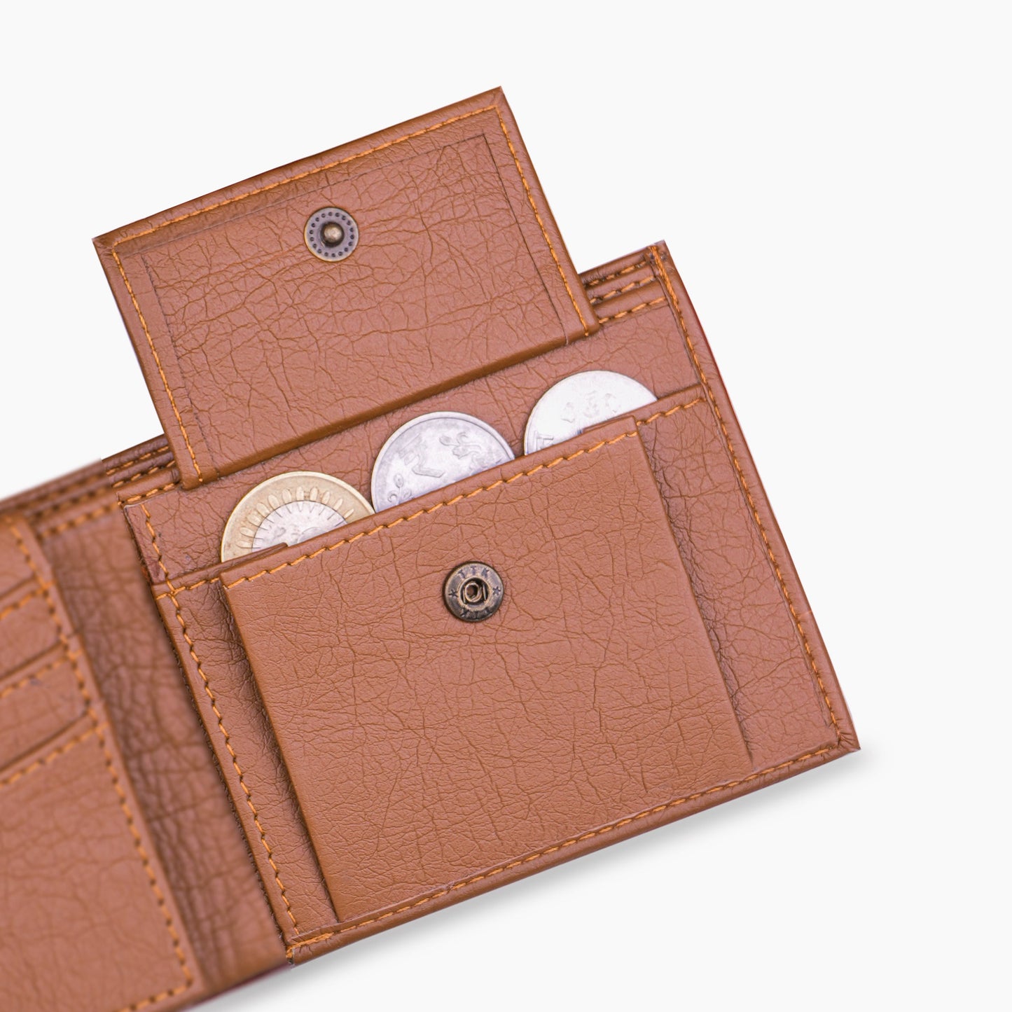 Premium Quality Men's Wallet With Name & Charm