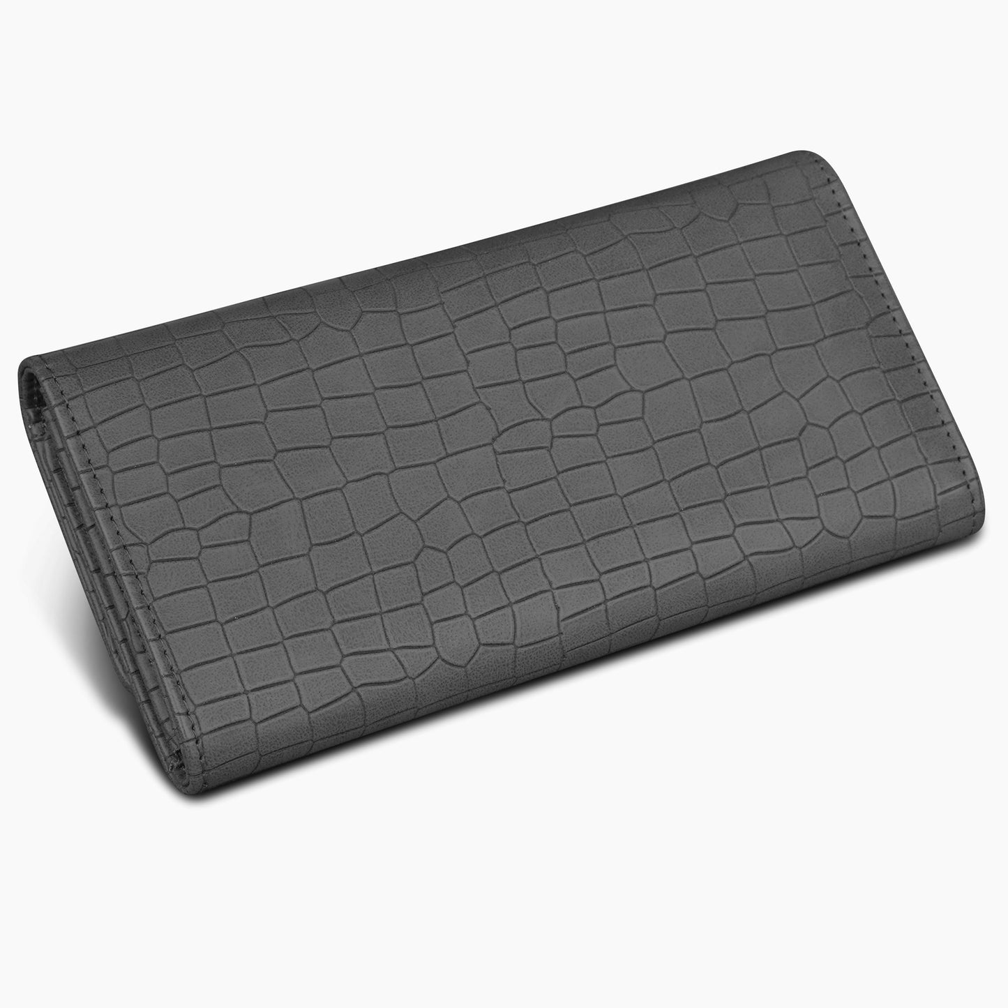 Personalized Croco Design Clutch With Name & Message Card