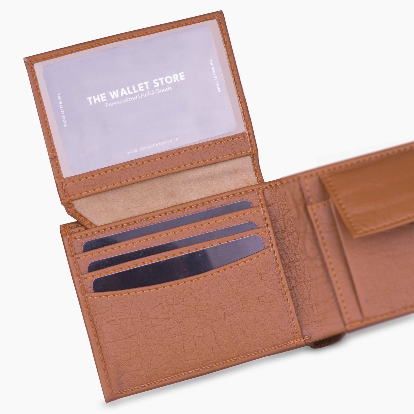 Premium Quality Men's Wallet With Name & Charm
