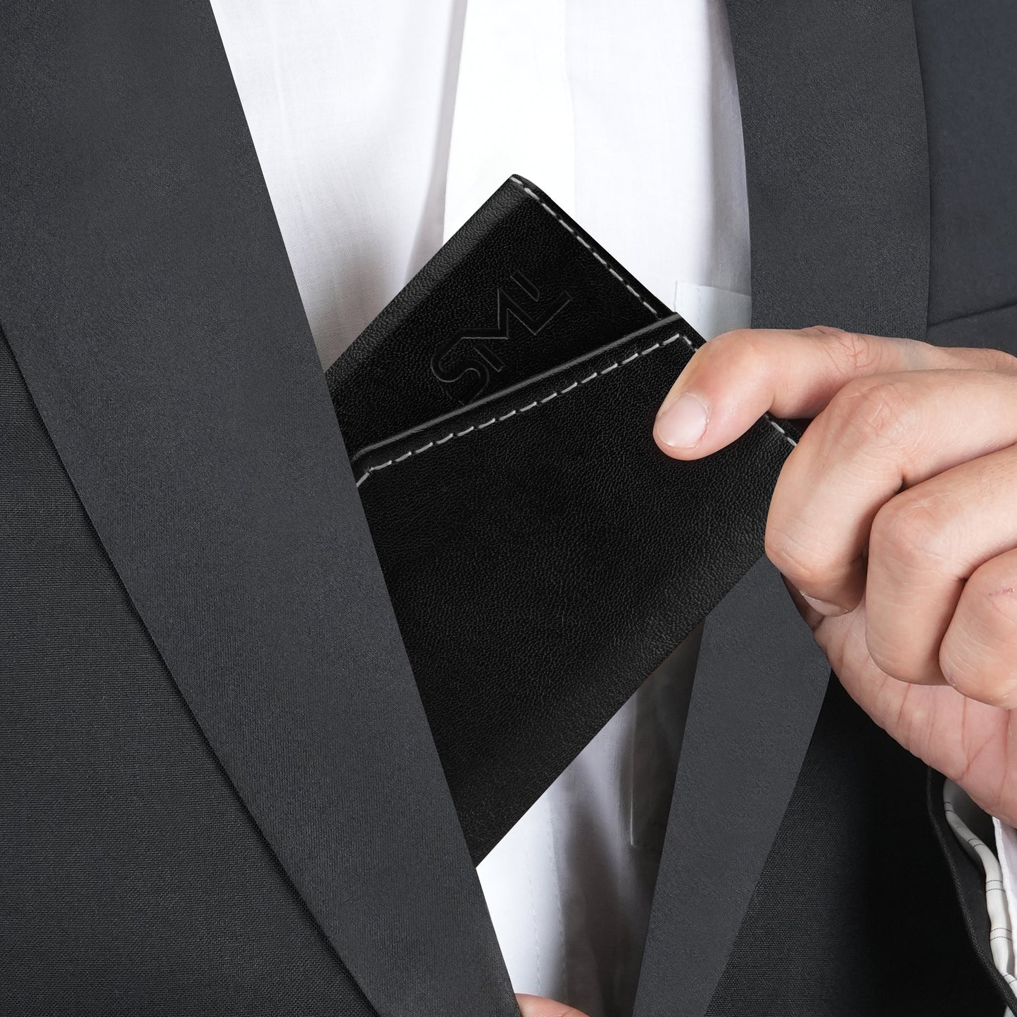 Vintage RFID Protected Wallet Card Holder - Black