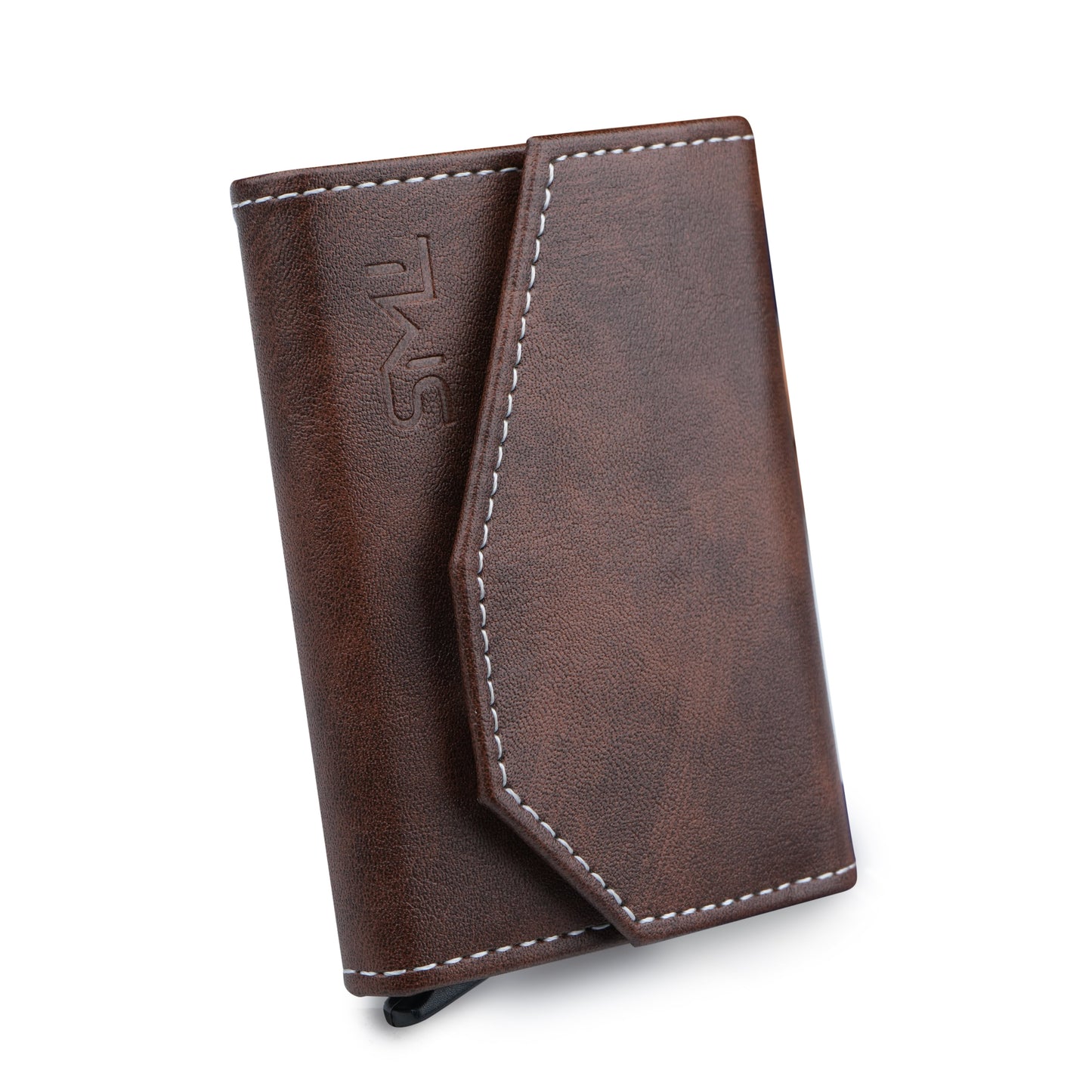 Vintage RFID Protected Wallet Card Holder - Brown