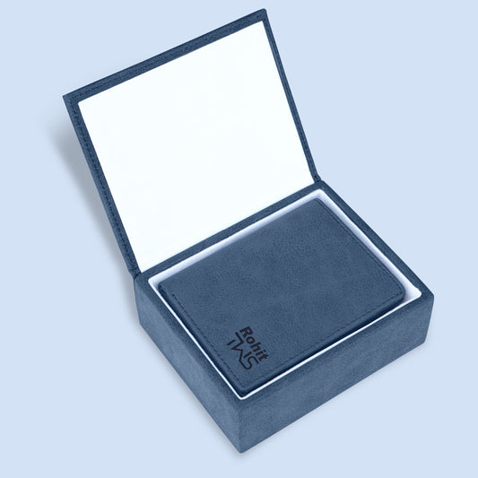 Classic Suede Leather Bi-Fold Cardholder