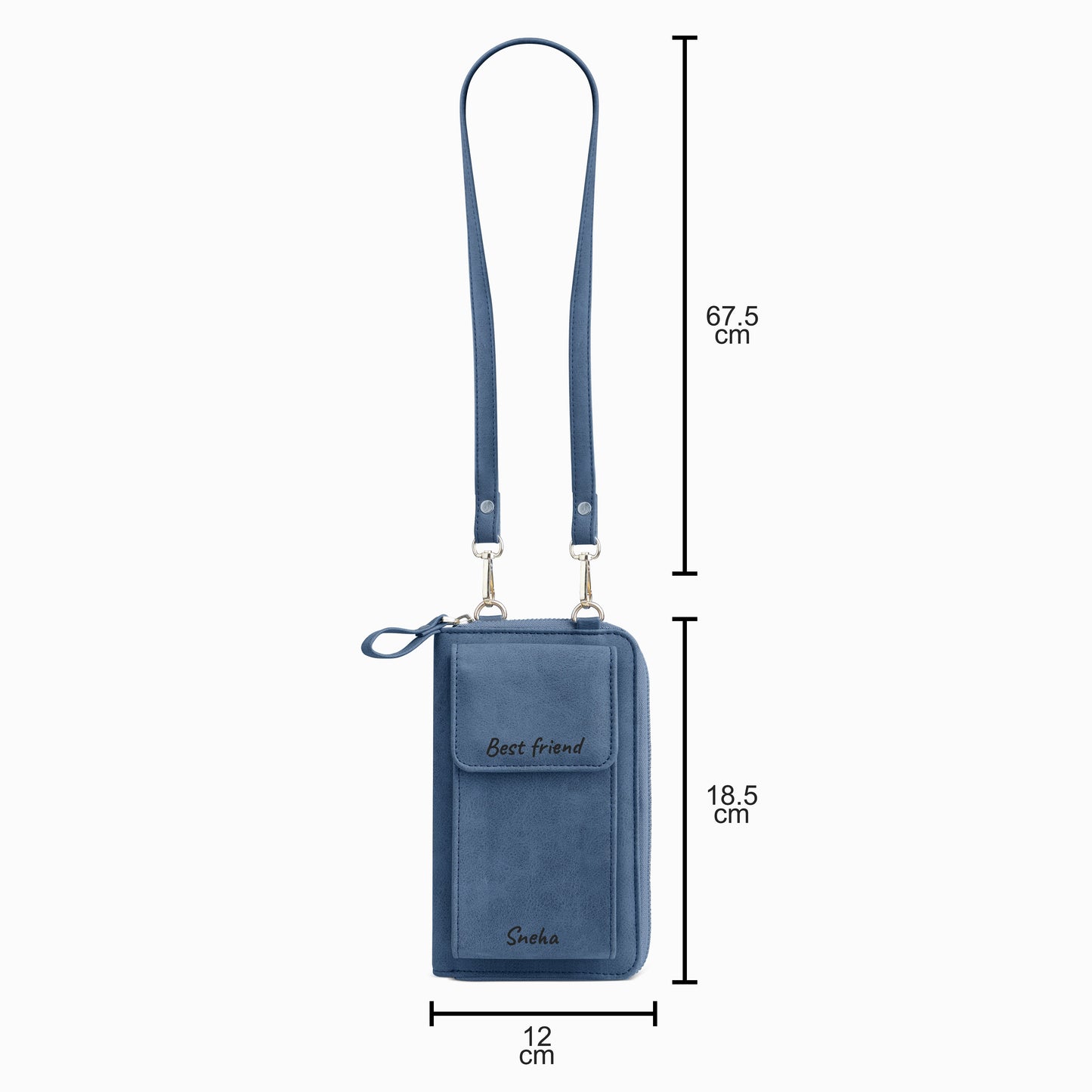 Personalized Leather Crossbody Sling Bag For Women