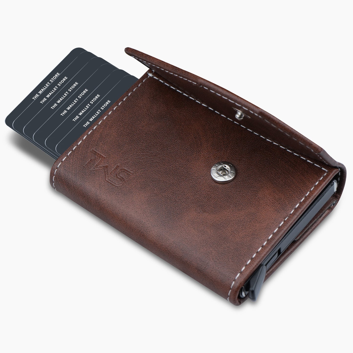 Vintage RFID Protected Wallet Card Holder - Brown