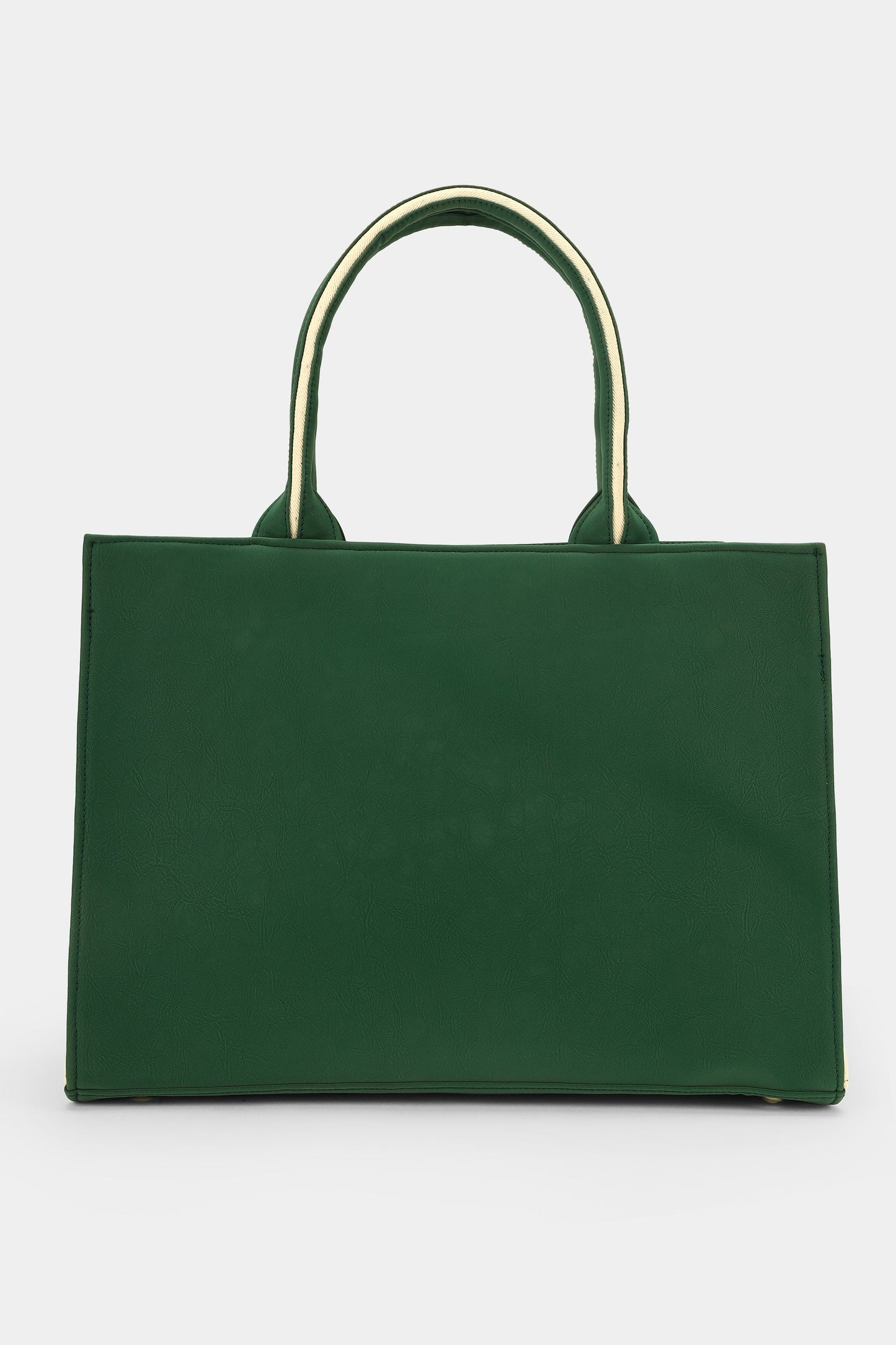 Customized Canvas Denim Embroidered Designer Flowers Bag - Green