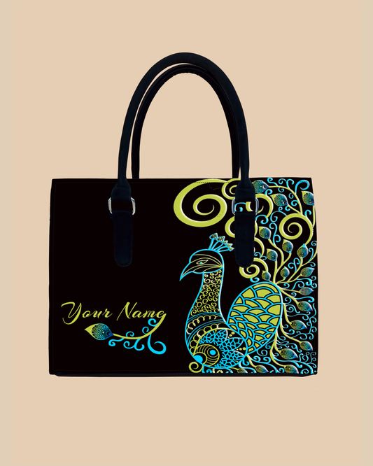 Artistic Mandala Peacock Designer Sling Tote