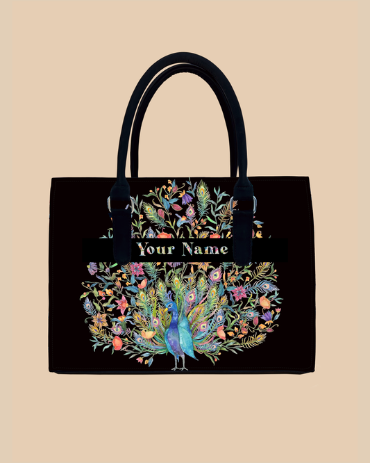 Peacock Designer Sling Tote