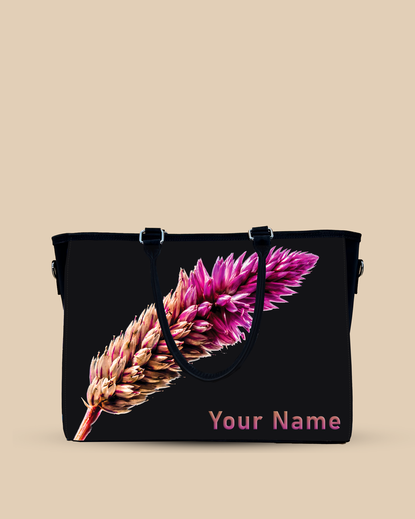 Beautiful Flower Design Oversized Tote