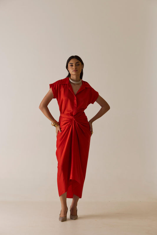 Luna Co-ord set Red