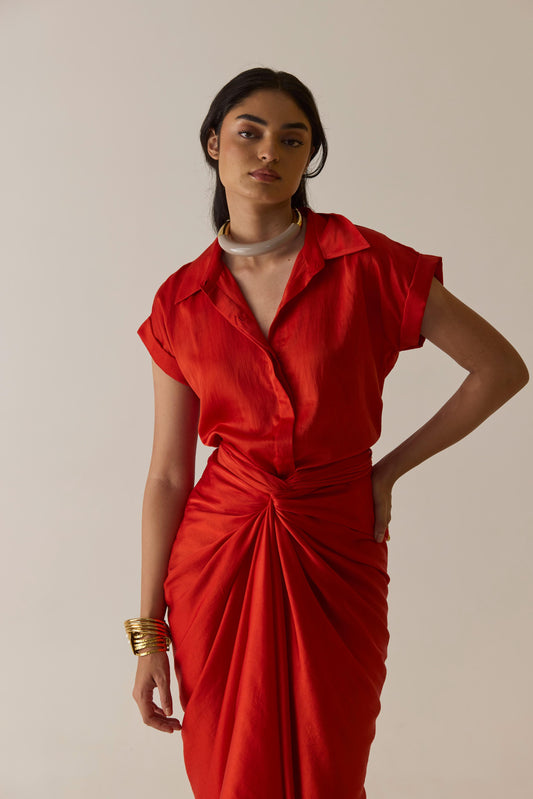Mia Shirt Red