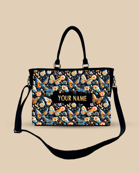 Blossom Colorful Butterflies Oversized Tote